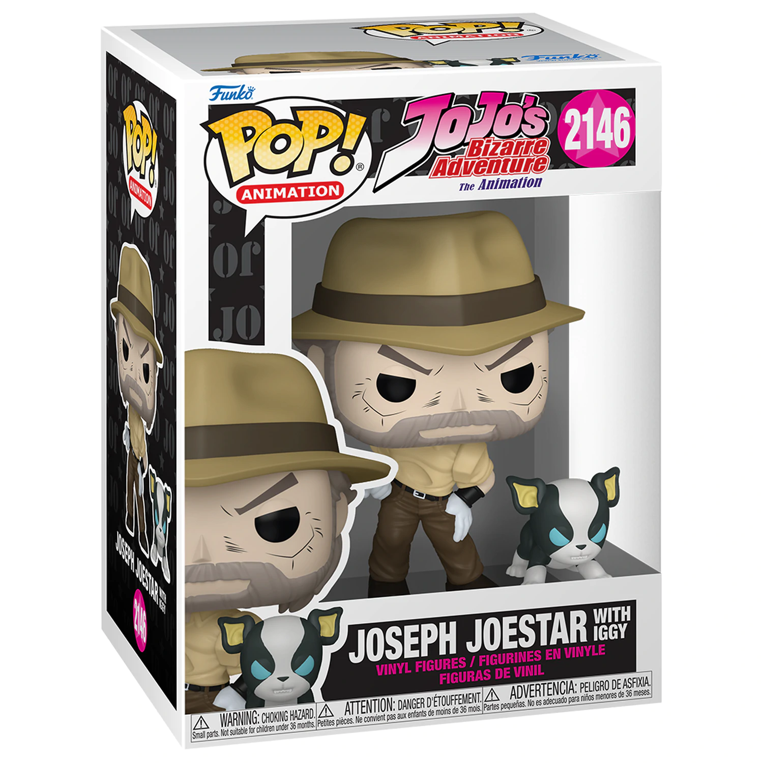 Funko POP figurka Jojo's Bizarre Adventure Joseph Joestar s Iggy fotografii produktu