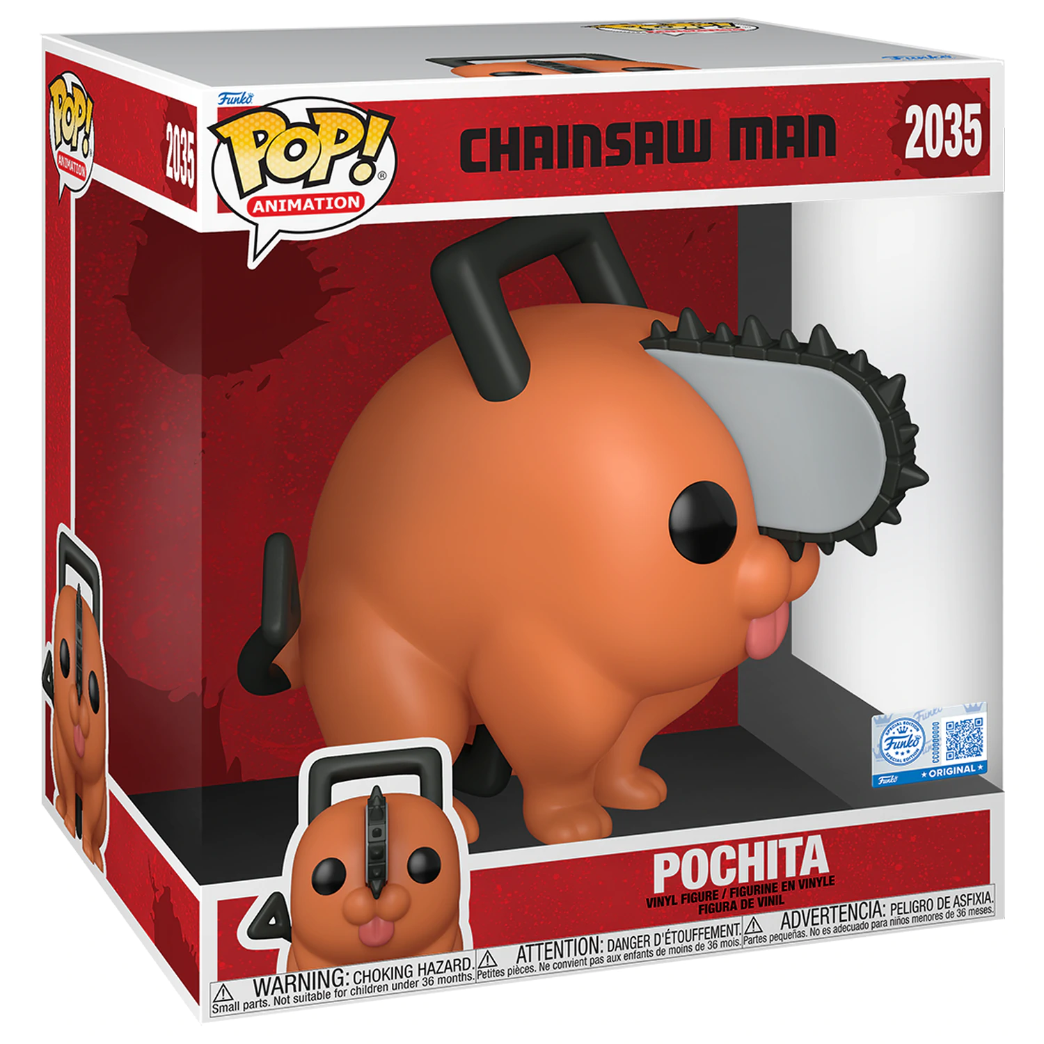 Funko POP figurka Jumbo Chainsaw Man Pochita 25 cm fotografii produktu
