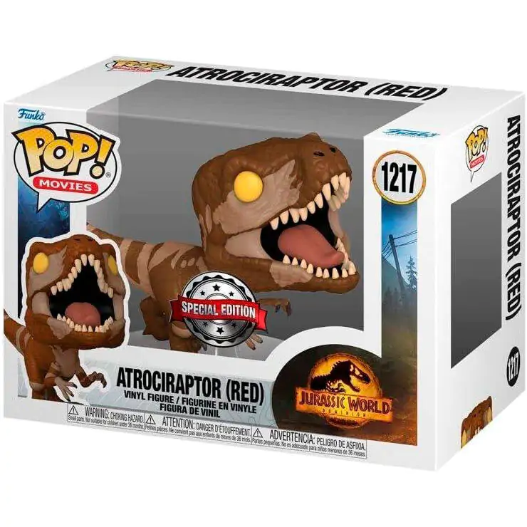 POP figurka Jurassic World 3 Atrociraptor červená Exkluzivní fotografii produktu