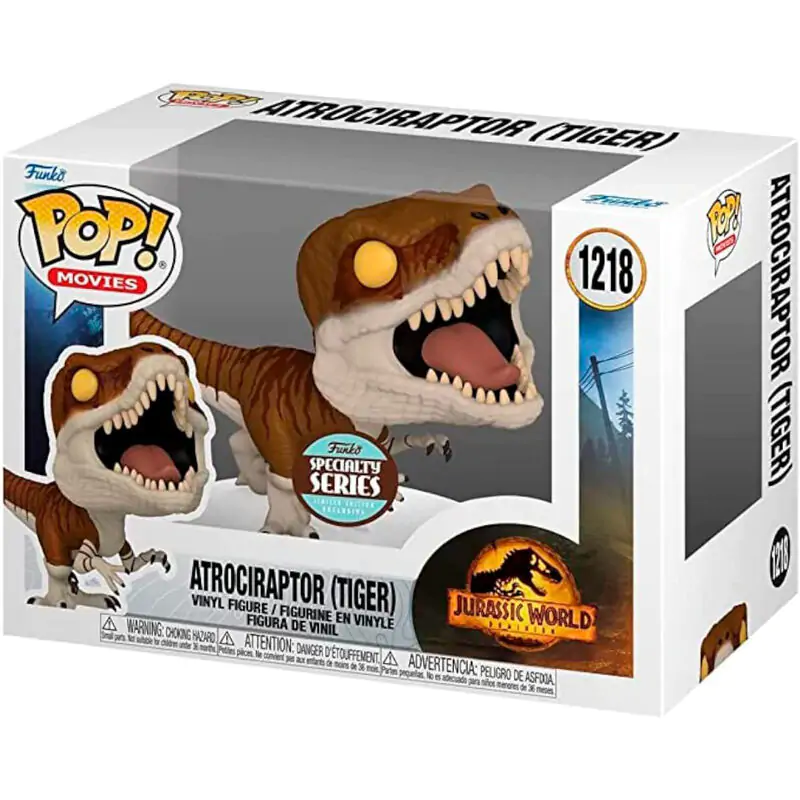 POP figurka Jurassic World 3 Atrociraptor Tiger Exkluzivní fotografii produktu