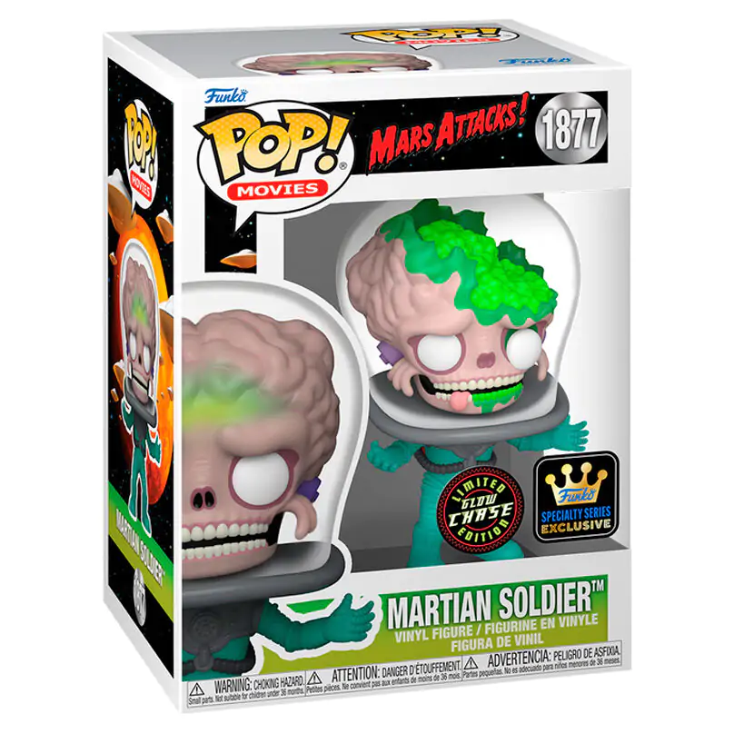 Funko POP figurka Mars Attacks Martian Soldier Exkluzivní Chase fotografii produktu