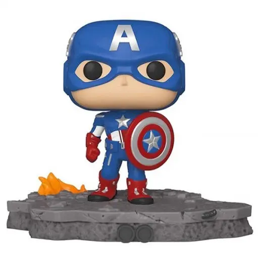 Avengers POP! Deluxe vinylová figurka Captain America (Assemble) 9 cm fotografii produktu