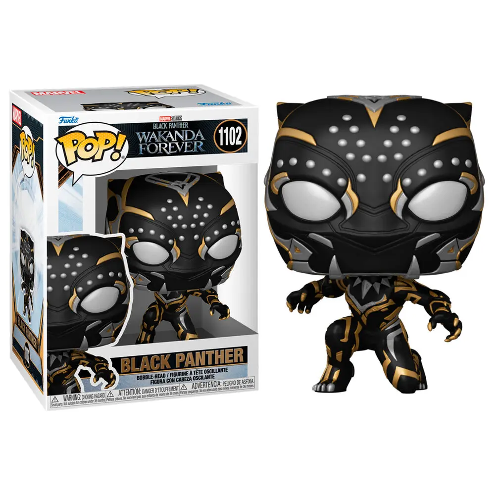 Black Panther: Wakanda Forever POP! Marvel Vinyl Figurka Black Panther 9 cm fotografii produktu