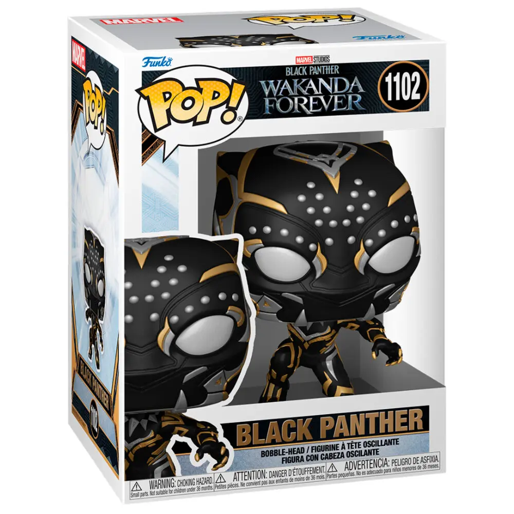 Black Panther: Wakanda Forever POP! Marvel Vinyl Figurka Black Panther 9 cm fotografii produktu