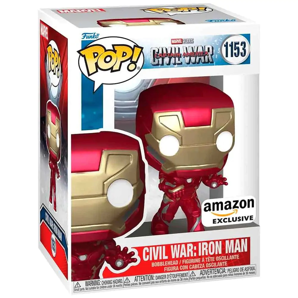 Funko POP figurka Marvel Civil War Captain America - Civil War Iron Man Exclusive fotografii produktu