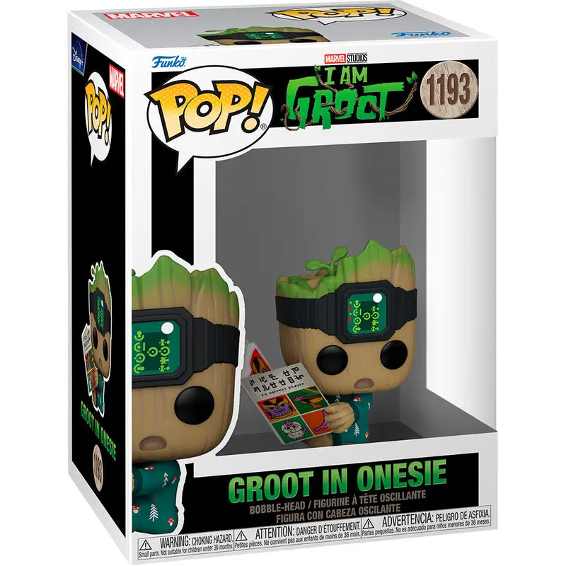 I Am Groot POP! Vinylová figurka Groot PJs s knihou 9 cm fotografii produktu