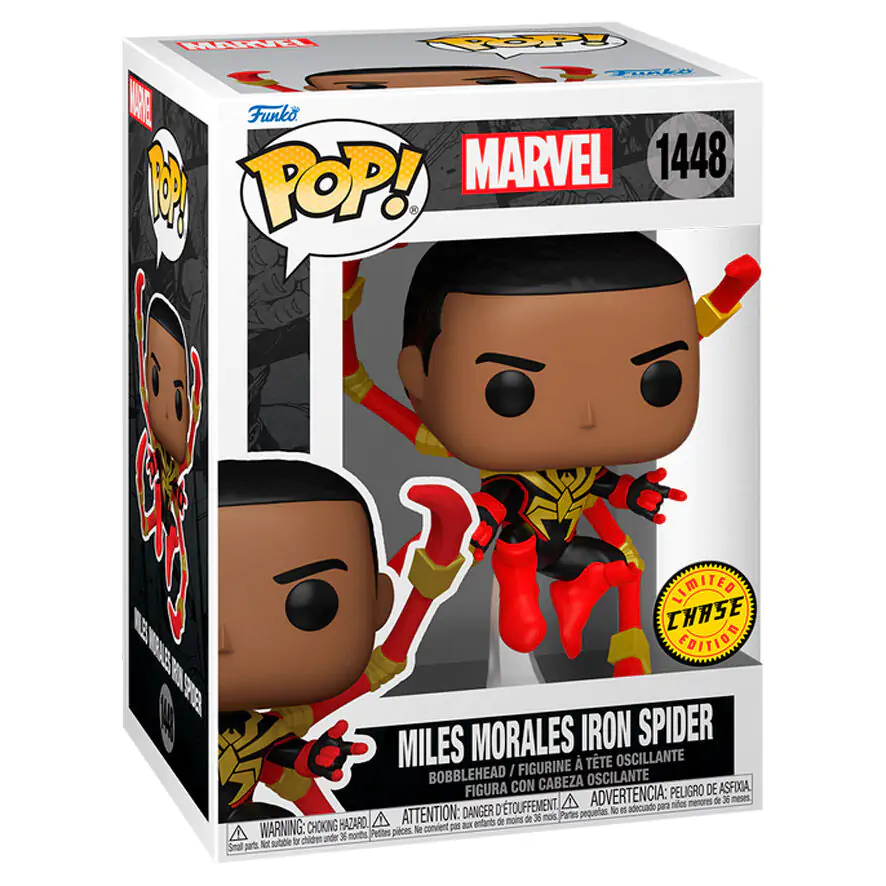 Funko POP figurka Marvel Miles Morales Iron Spider Chase fotografii produktu