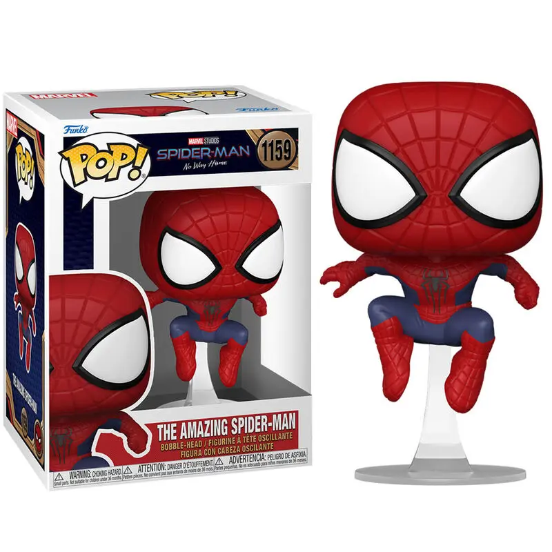 Spider-Man: No Way Home POP! Marvel Vinyl Figure The Amazing Spider-Man 9 cm figurka fotografii produktu