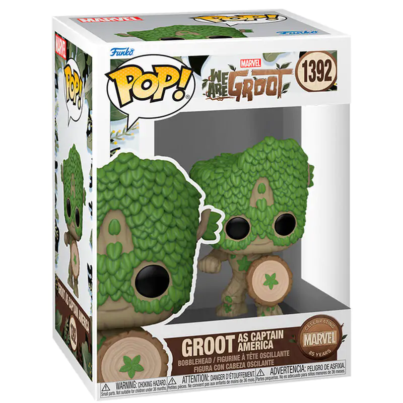 Funko POP figurka Marvel We Are Groot - Groot jako Captain America fotografii produktu