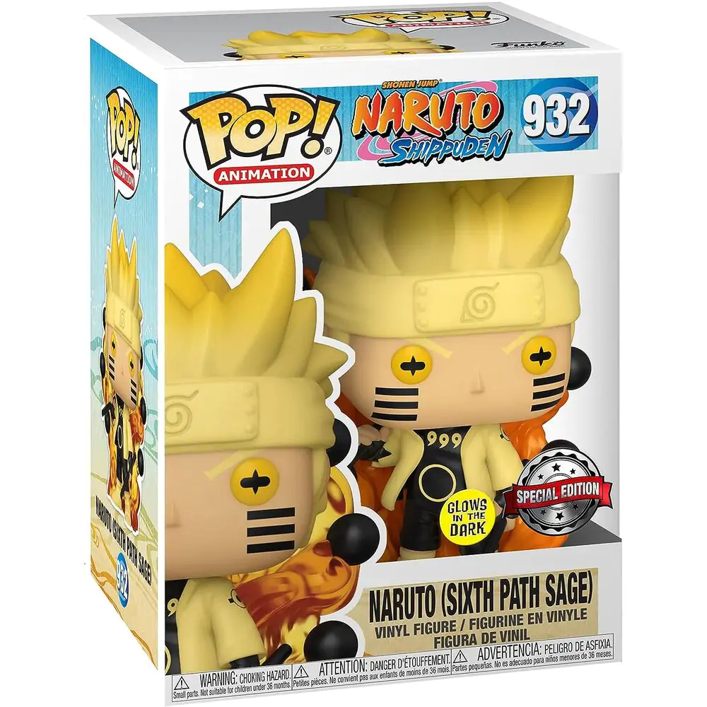 Naruto POP! Animation vinylová figurka Specialty Series Naruto Six Path Sage (Glow) 9 cm fotografii produktu