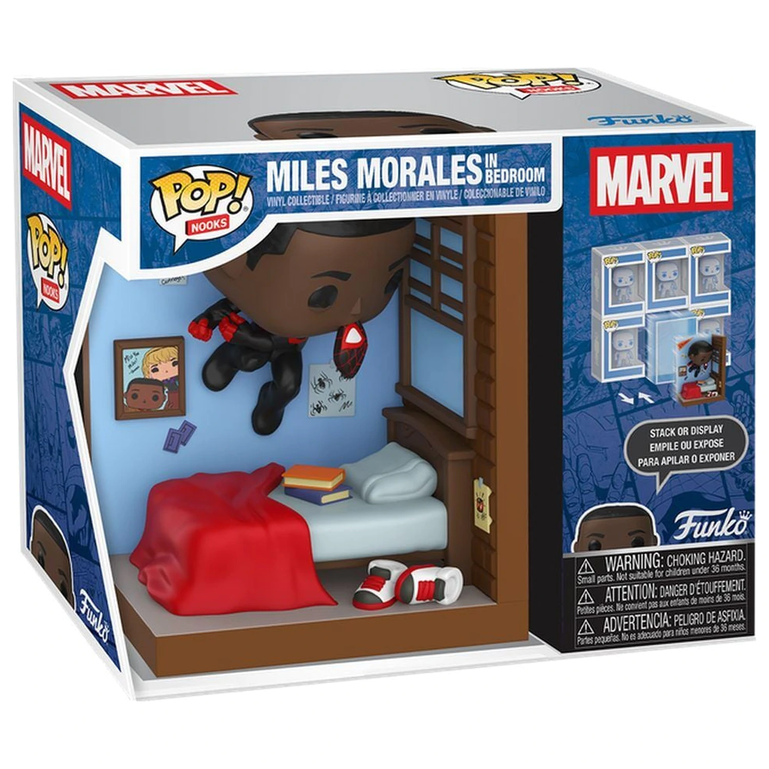 Funko POP figurka Nooks Marvel Miles Morales v ložnici fotografii produktu
