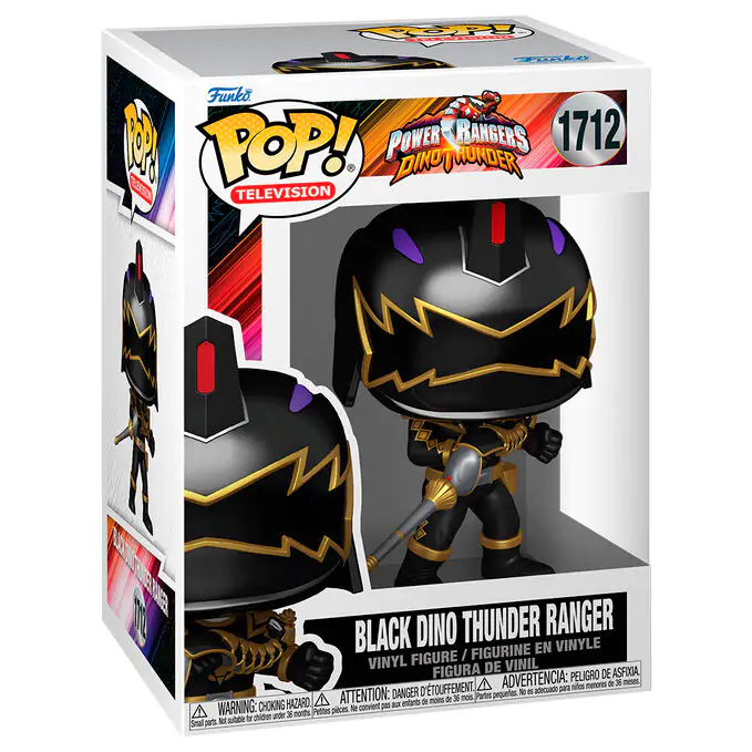 Funko POP figurka Power Rangers Dino Thunder - Black Dino Thunder Ranger fotografii produktu