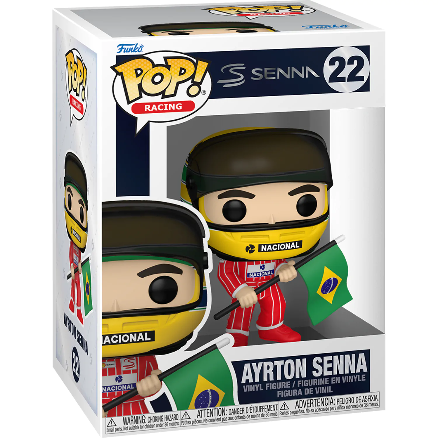 Funko POP figurka Racing Senna (Brazilian Flag) fotografii produktu