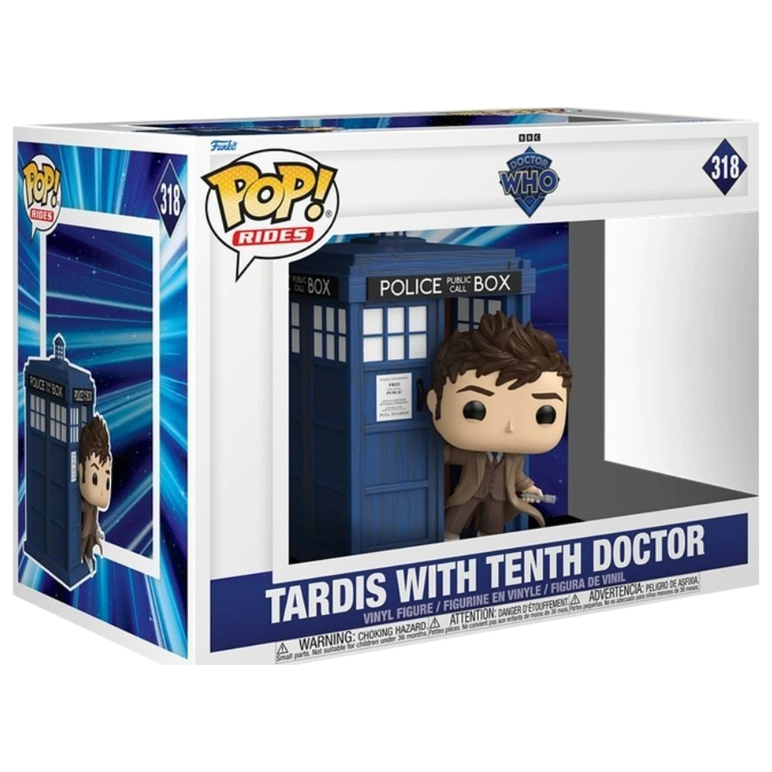Funko POP figurka Rides Deluxe Doctor Who Tardis s Tenth Doctor fotografii produktu