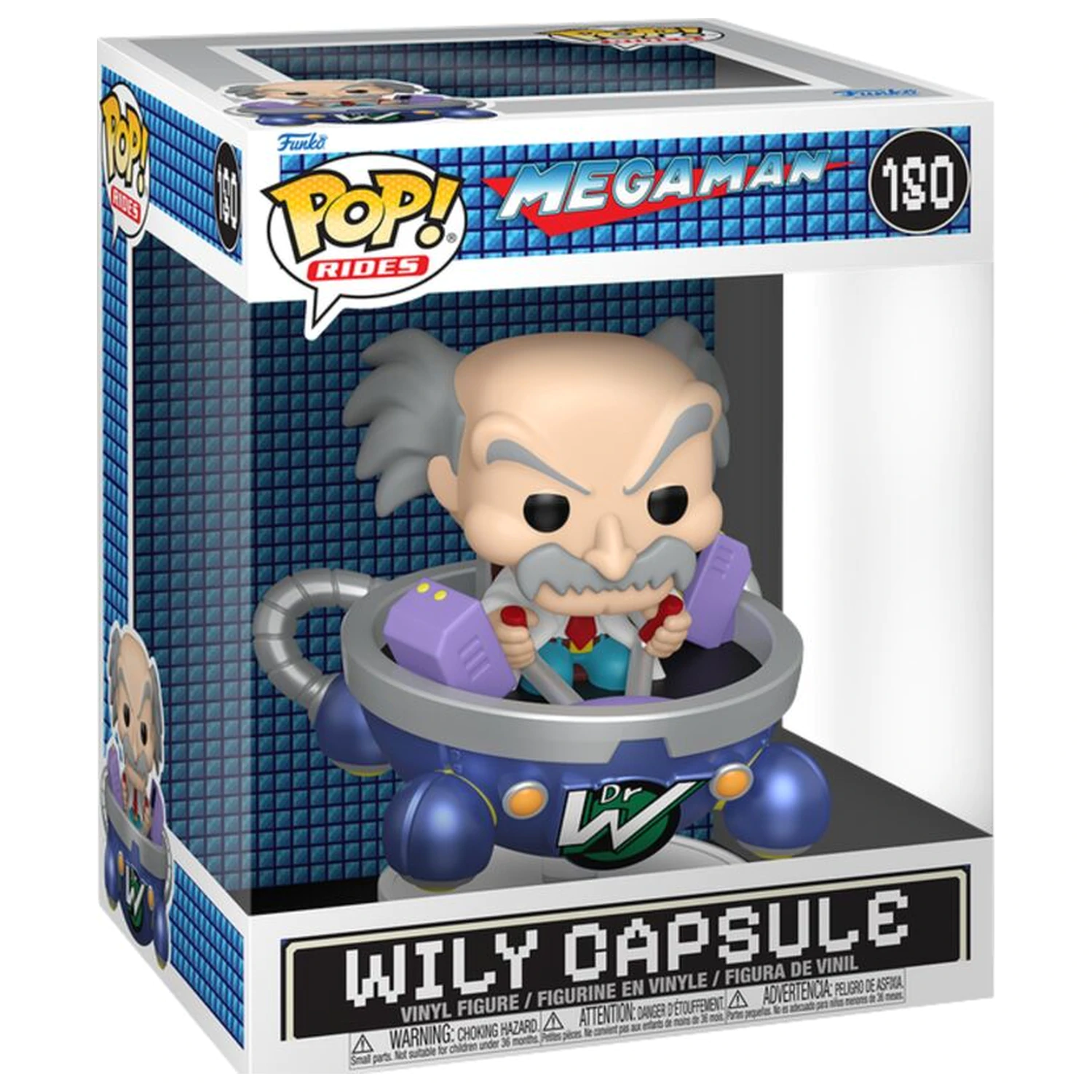 Funko POP figurka Rides Deluxe Mega Man Dr. Wily in Wily Capsule fotografii produktu