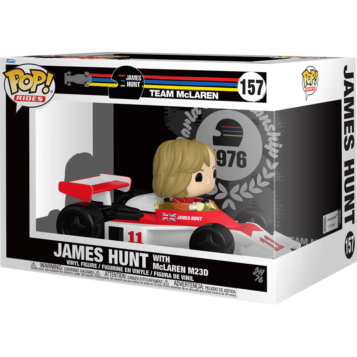 Funko POP figurka Rides Super Deluxe Racing James Hunt s McLaren M23D fotografii produktu