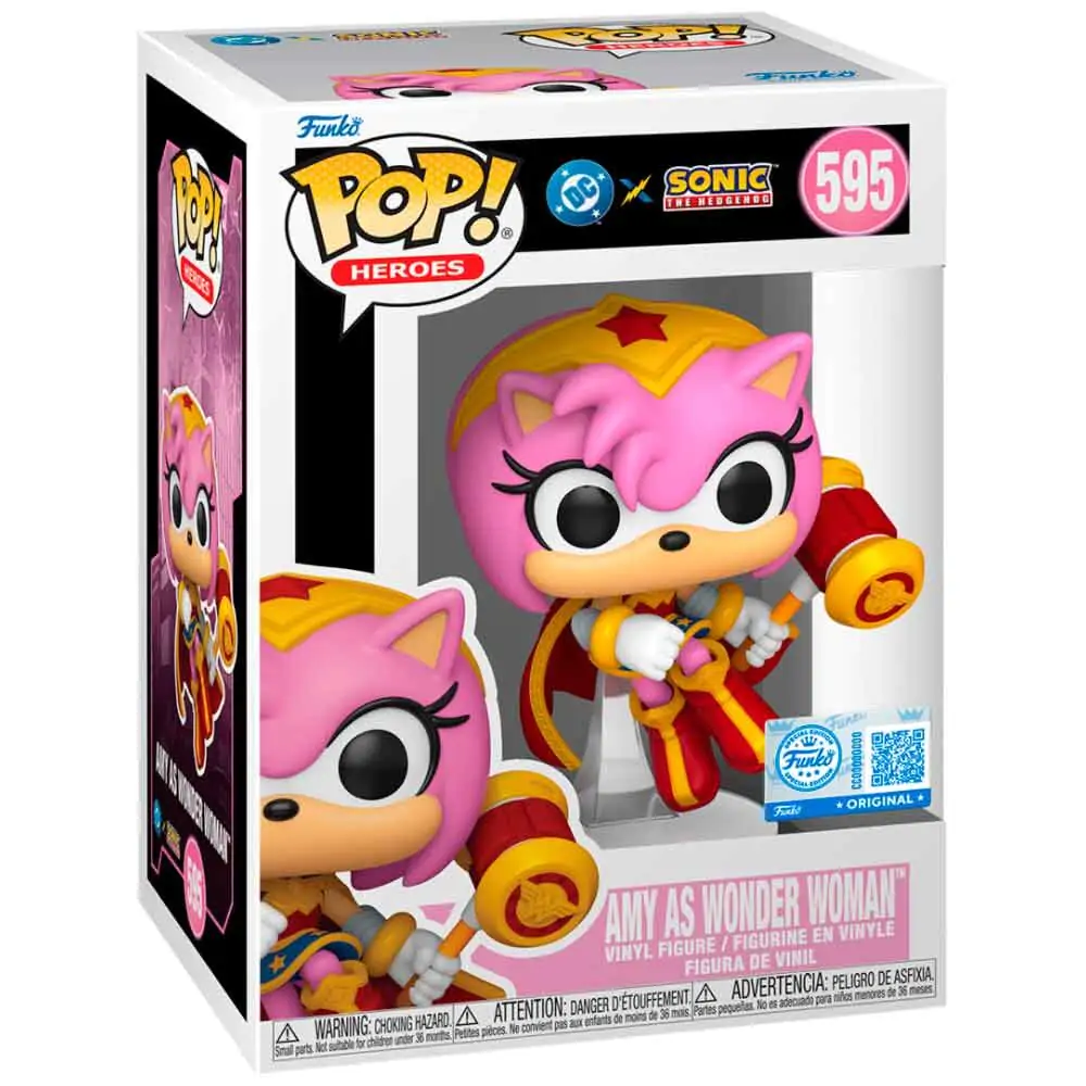 Funko POP figurka Sonic The Hedgehog DC Comics Amy As Wonder Woman Exclusive fotografii produktu