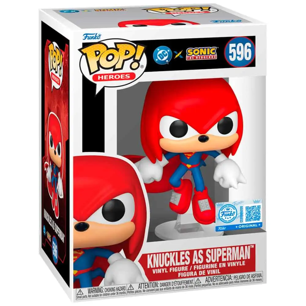 Funko POP figurka Sonic The Hedgehog DC Comics Knuckles As Superman Exclusive fotografii produktu