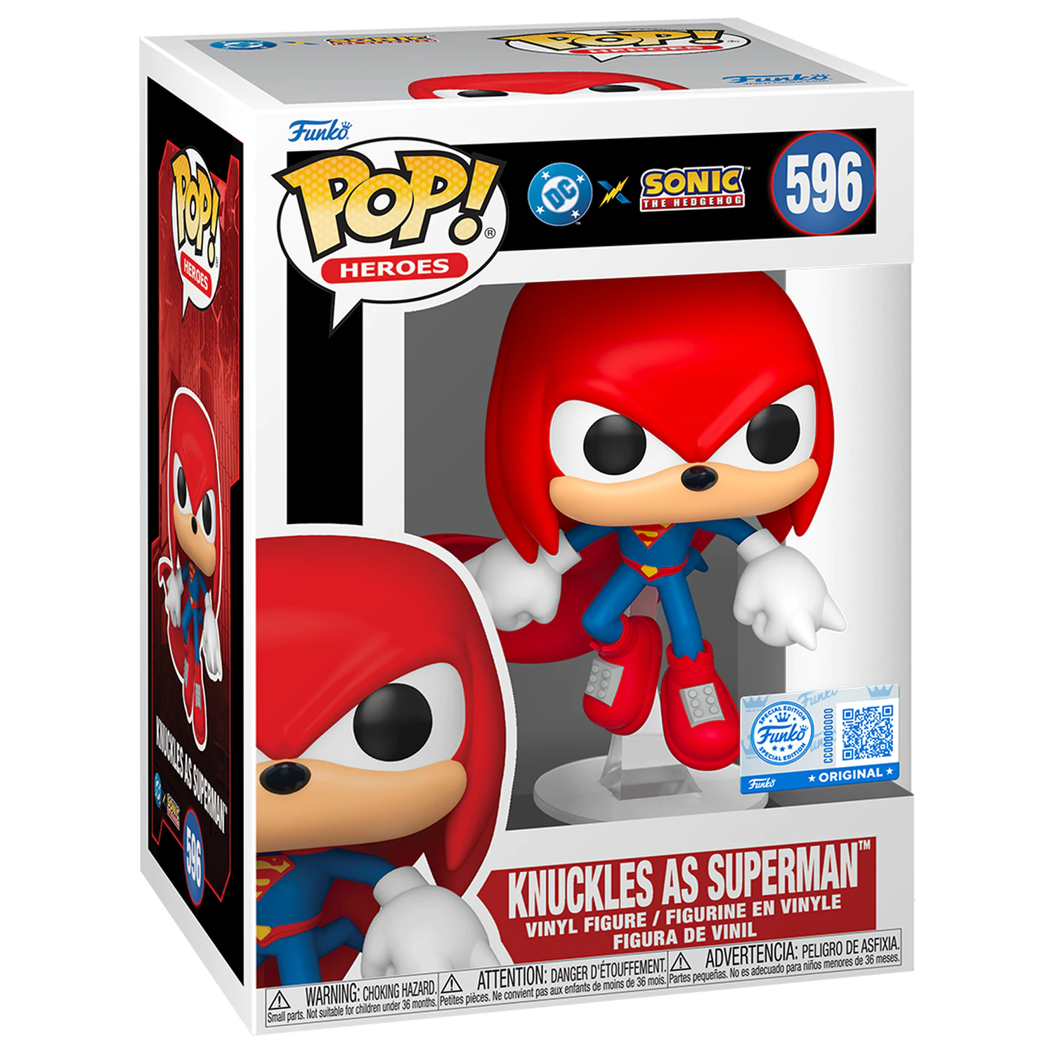 Funko POP figurka Sonic The Hedgehog DC Comics Knuckles As Superman Exclusive fotografii produktu