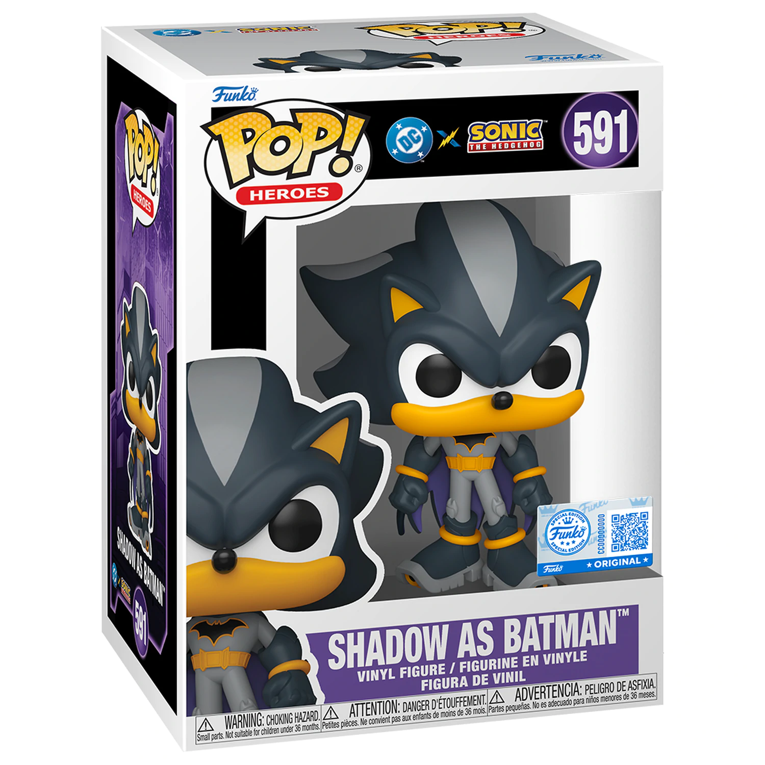 Funko POP figurka Sonic The Hedgehog DC Comics Shadow Batman Exkluzivní fotografii produktu