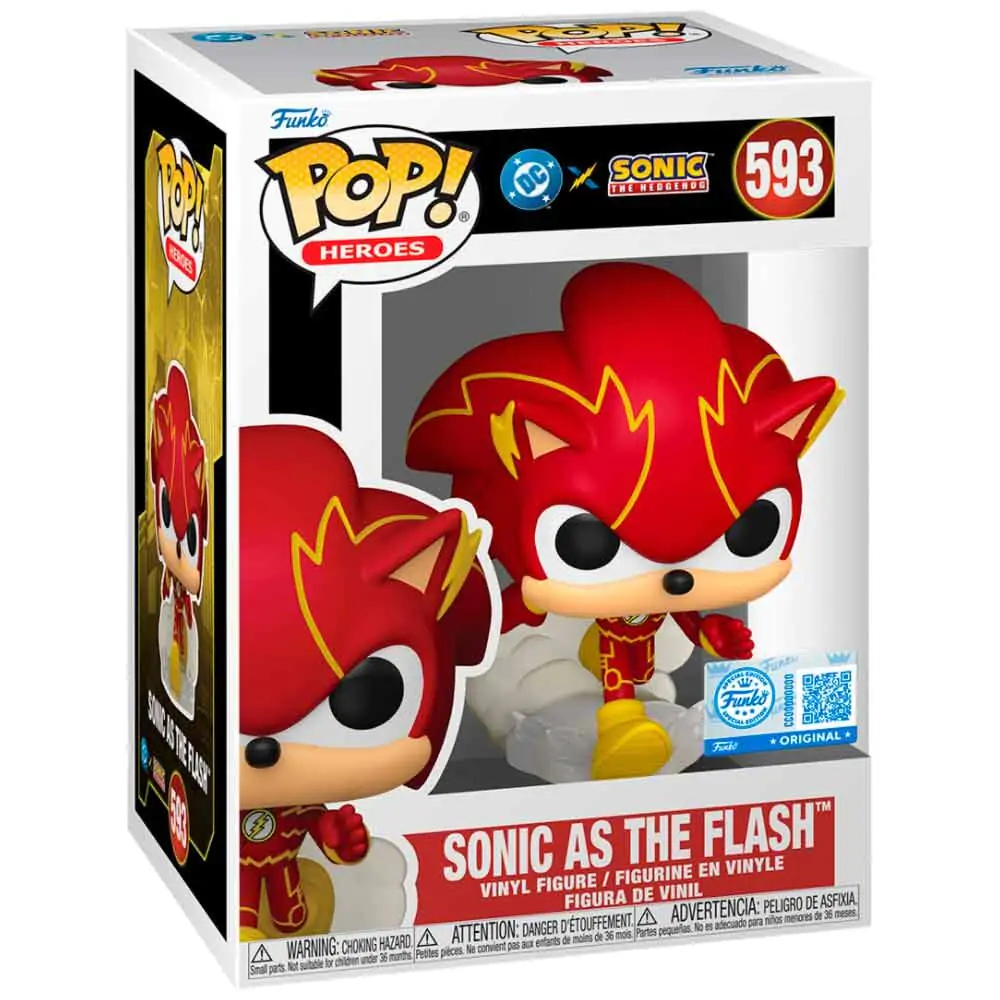Funko POP figurka Sonic The Hedgehog DC Comics Sonic As The Flash Exclusive fotografii produktu