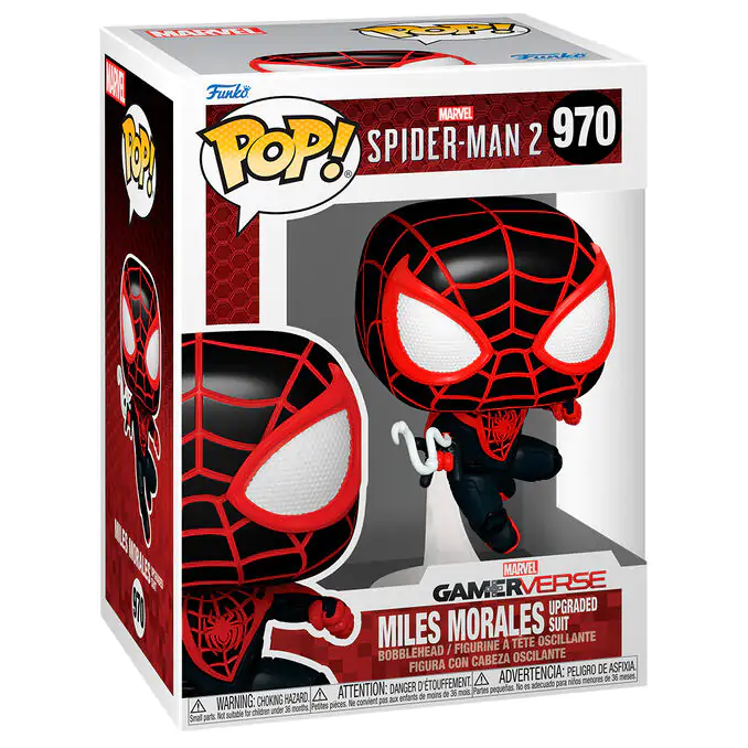 Funko POP figurka Marvel Spiderman 2 Miles Morales Upgraded Suit fotografii produktu