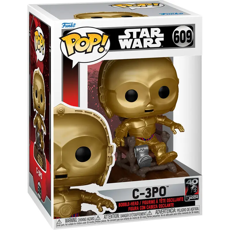 Star Wars Return of the Jedi 40. výročí POP! Vinylová figurka C3P0 v křesle 9 cm fotografii produktu