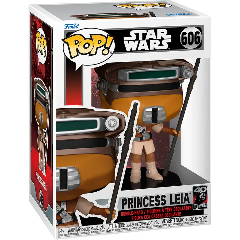 Star Wars Return of the Jedi 40th Anniversary POP! Vinylová figurka Leia (Boushh) 9 cm fotografii produktu