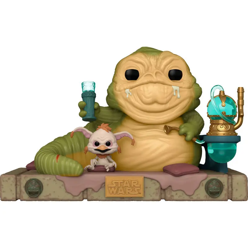 Star Wars Return of the Jedi 40. výročí POP! Deluxe vinylová figurka Jabba w/Salacious 9 cm fotografii produktu