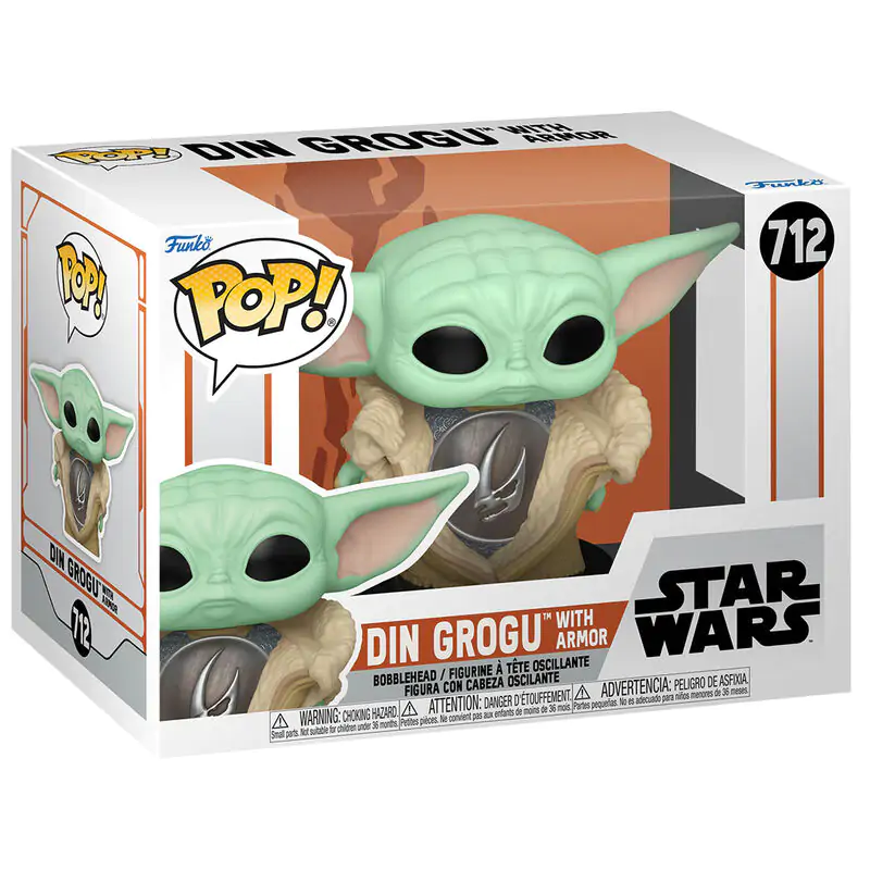 Funko POP figurka Star Wars The Mandalorian Din Grogu s Armor fotografii produktu