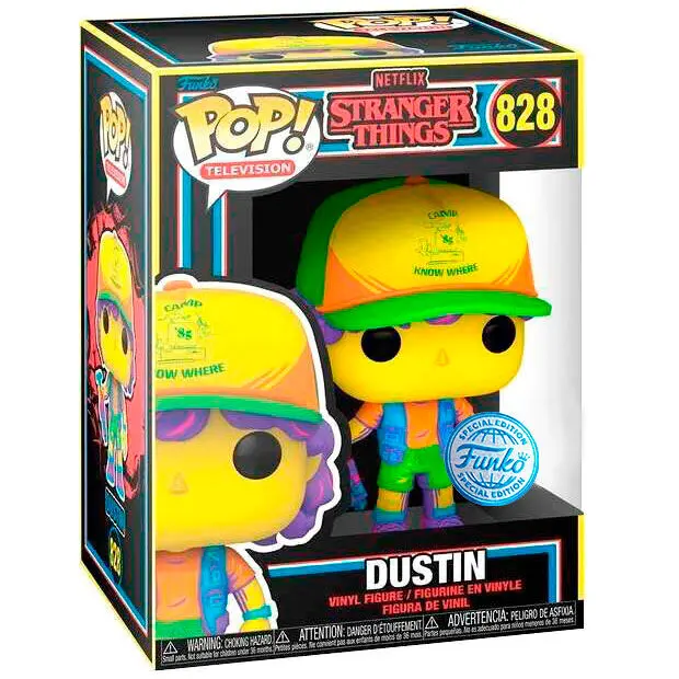 POP figurka Stranger Things Dustin in Beef Black Light Exclusive fotografii produktu