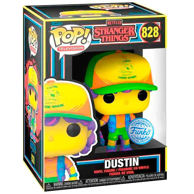 POP figurka Stranger Things Dustin in Beef Black Light Exclusive fotografii produktu