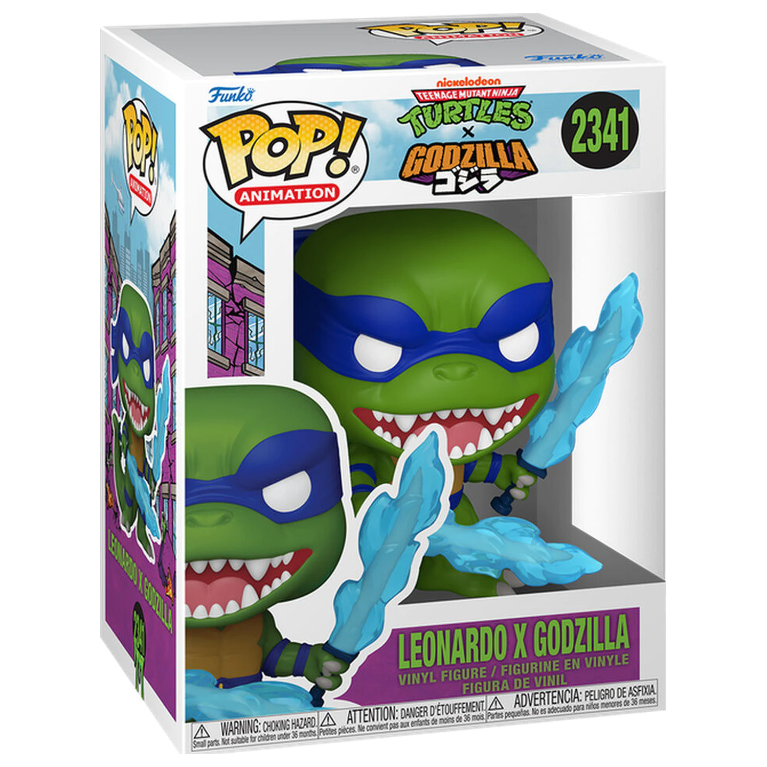 Funko POP figurka Teenage Mutant Ninja Turtles x Godzilla - Leonardo X Godzilla fotografii produktu
