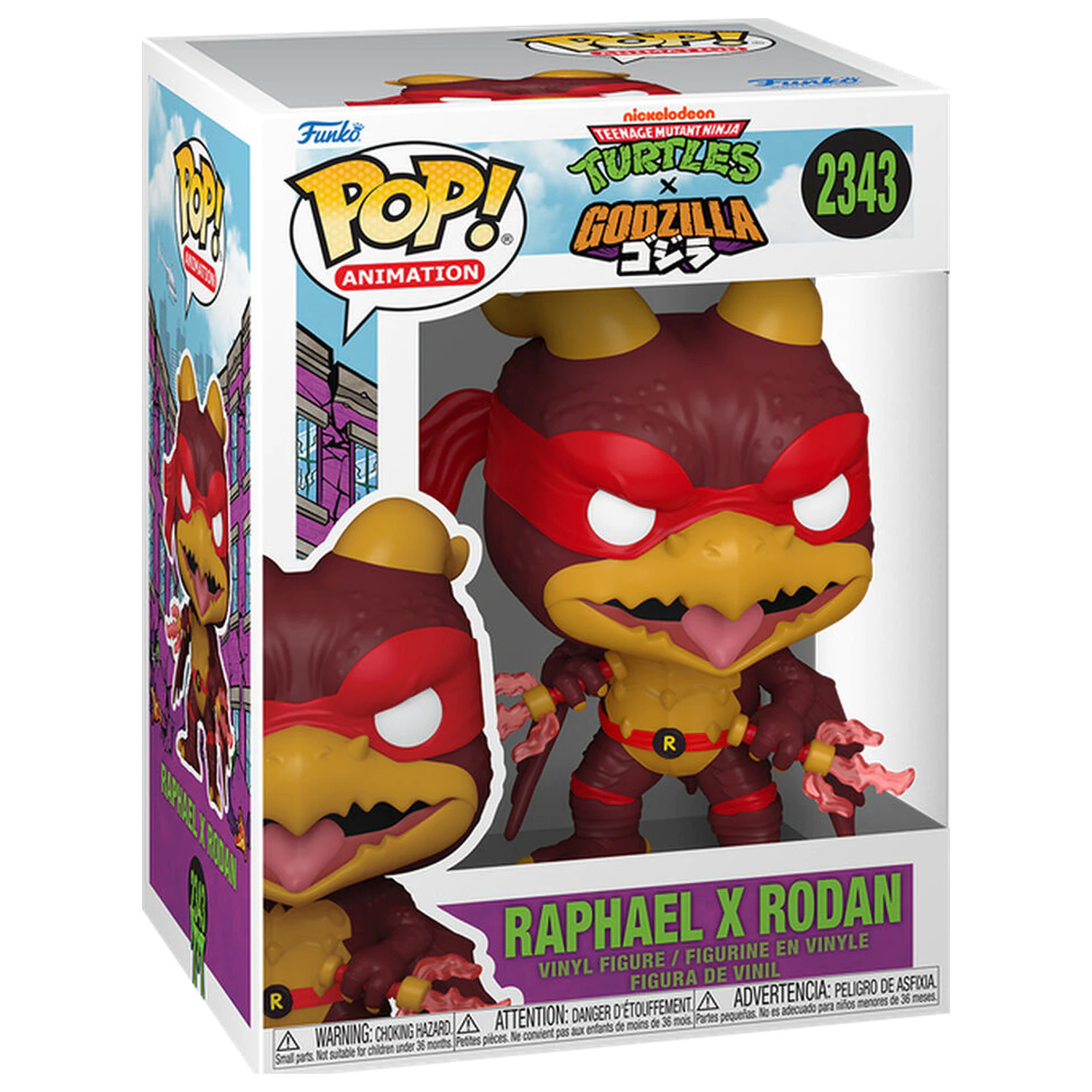 Funko POP figurka Teenage Mutant Ninja Turtles x Godzilla - Raphael X Rodan fotografii produktu