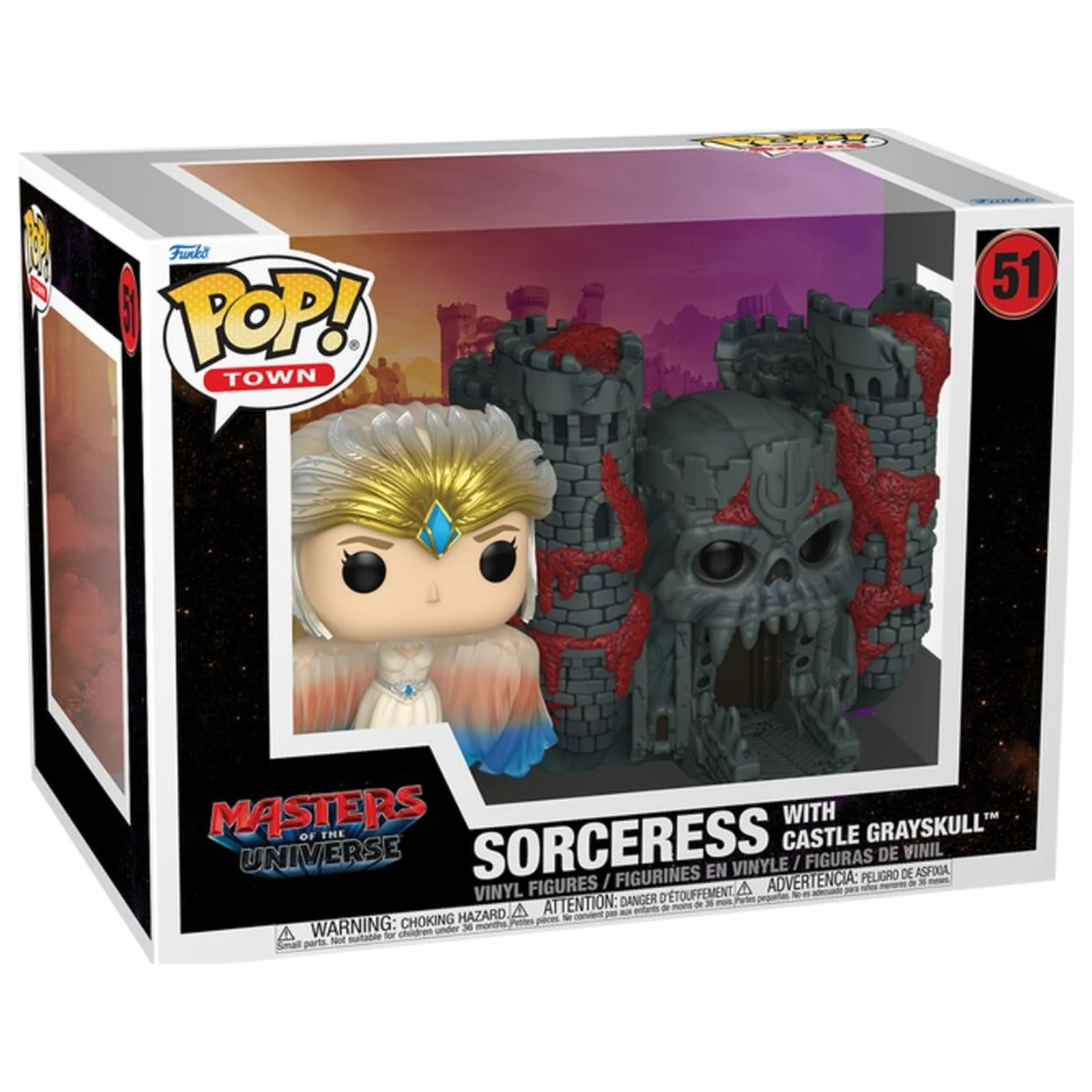 Funko POP figurka Town Masters of the Universe Sorceress s Castle Grayskull Live Action fotografii produktu