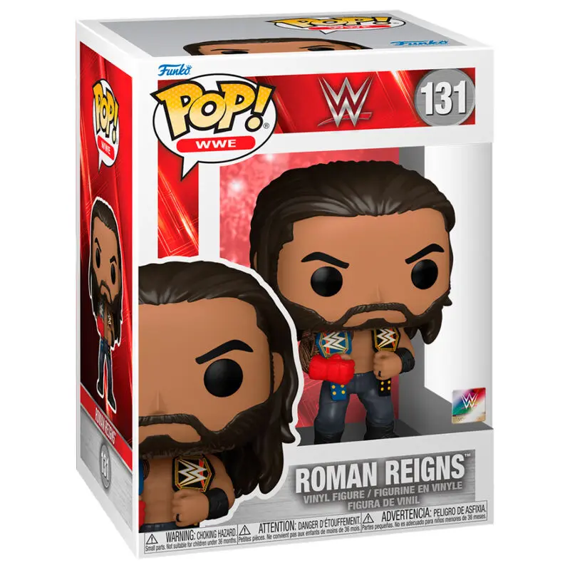 WWE POP! Vinylová figurka Roman Reigns s pásy 9 cm fotografii produktu