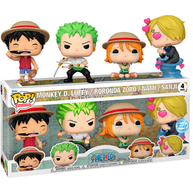 Funko POP balení 4 figurky One Piece Exclusive fotografii produktu