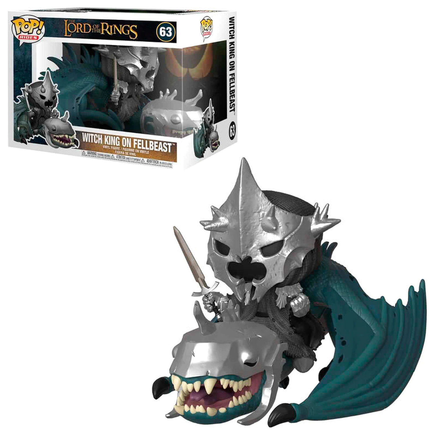 Lord of the Rings POP! Rides Vinylová Figurka Witch King & Fellbeast 15 cm [POŠKOZENÝ OBAL] fotografii produktu