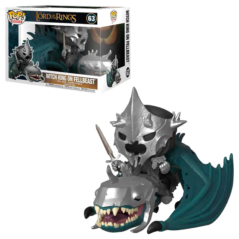 Lord of the Rings POP! Rides Vinyl Figure Čarodějnický král & Fellbeast 15 cm fotografii produktu