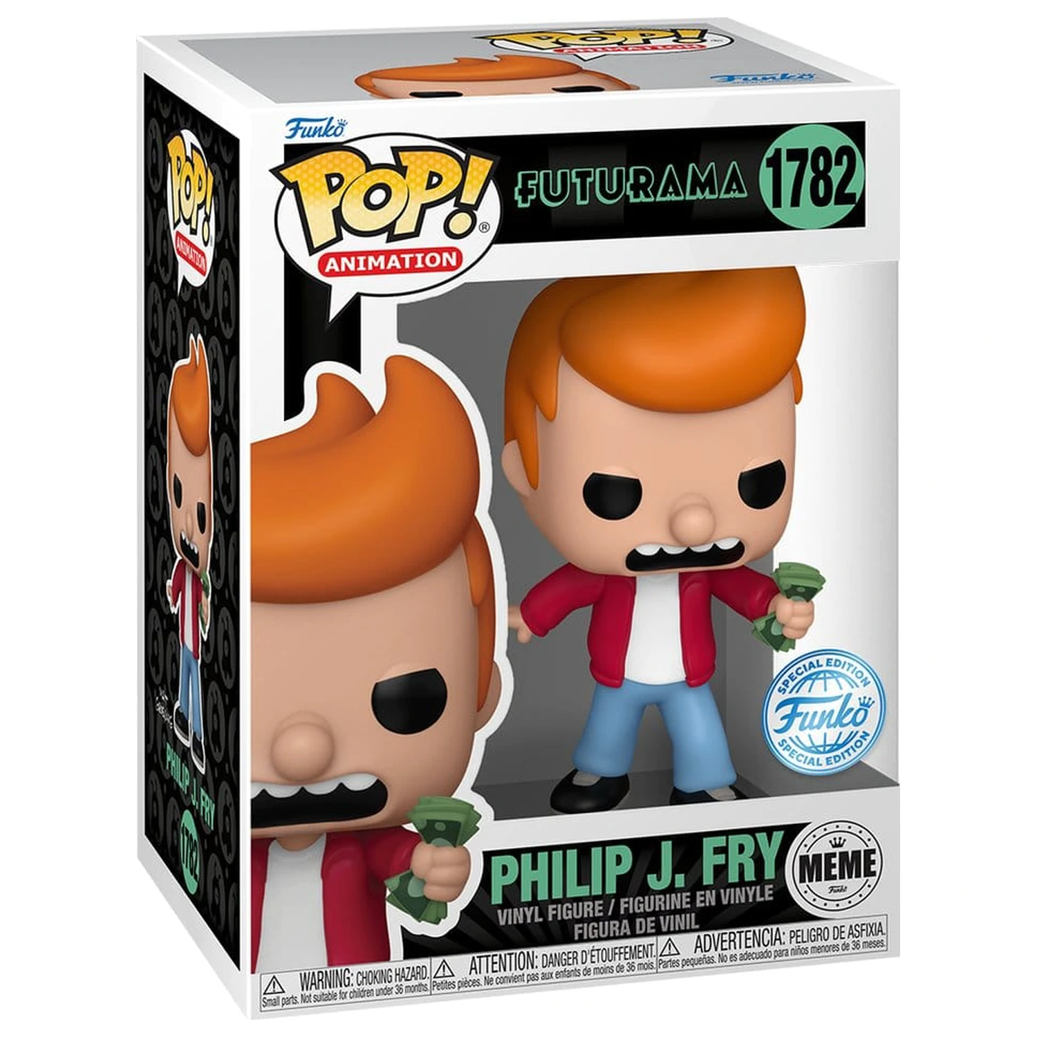 Futurama Funko POP! Animation Vinyl figurka Philip J. Fry (Take My Money Meme) Exclusive Edition 9 cm fotografii produktu