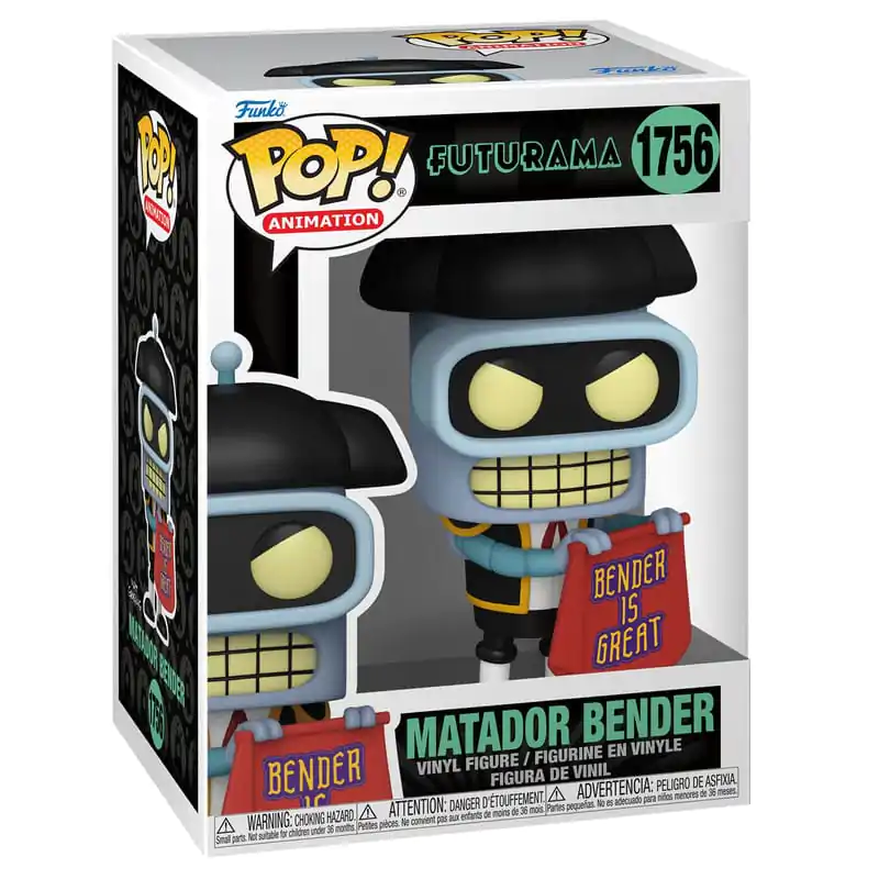 Futurama Pop! Animation vinylová figurka Bender (Matador) 9 cm fotografii produktu