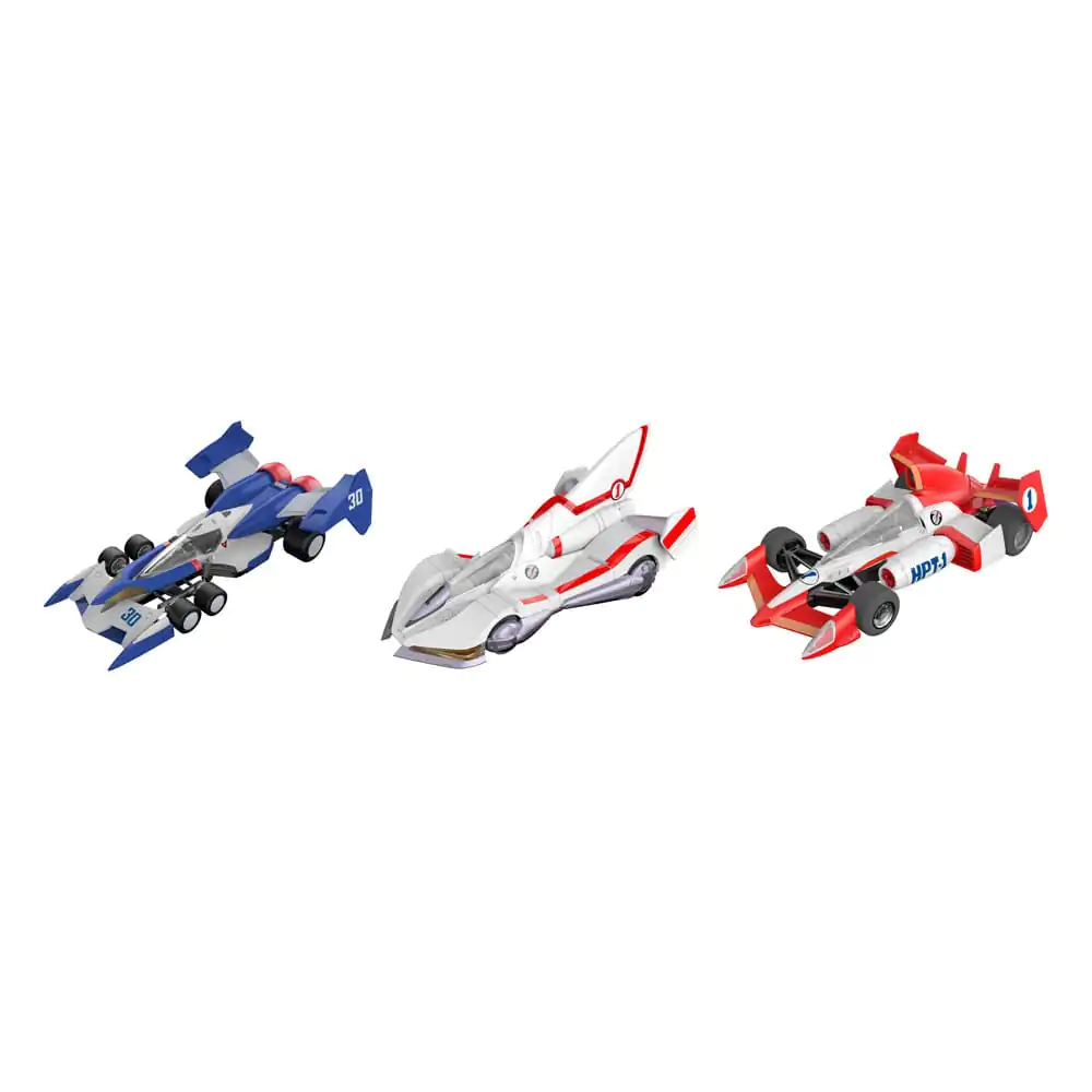 Future GPX Cyber Formula Vehicles 3-Pack Super Asurada 01 Circuit Mode & AKnight Savior 005 & Ishzark Renewal Repeat Edition modelová stavebnice 11 cm (s dárkem) fotografii produktu