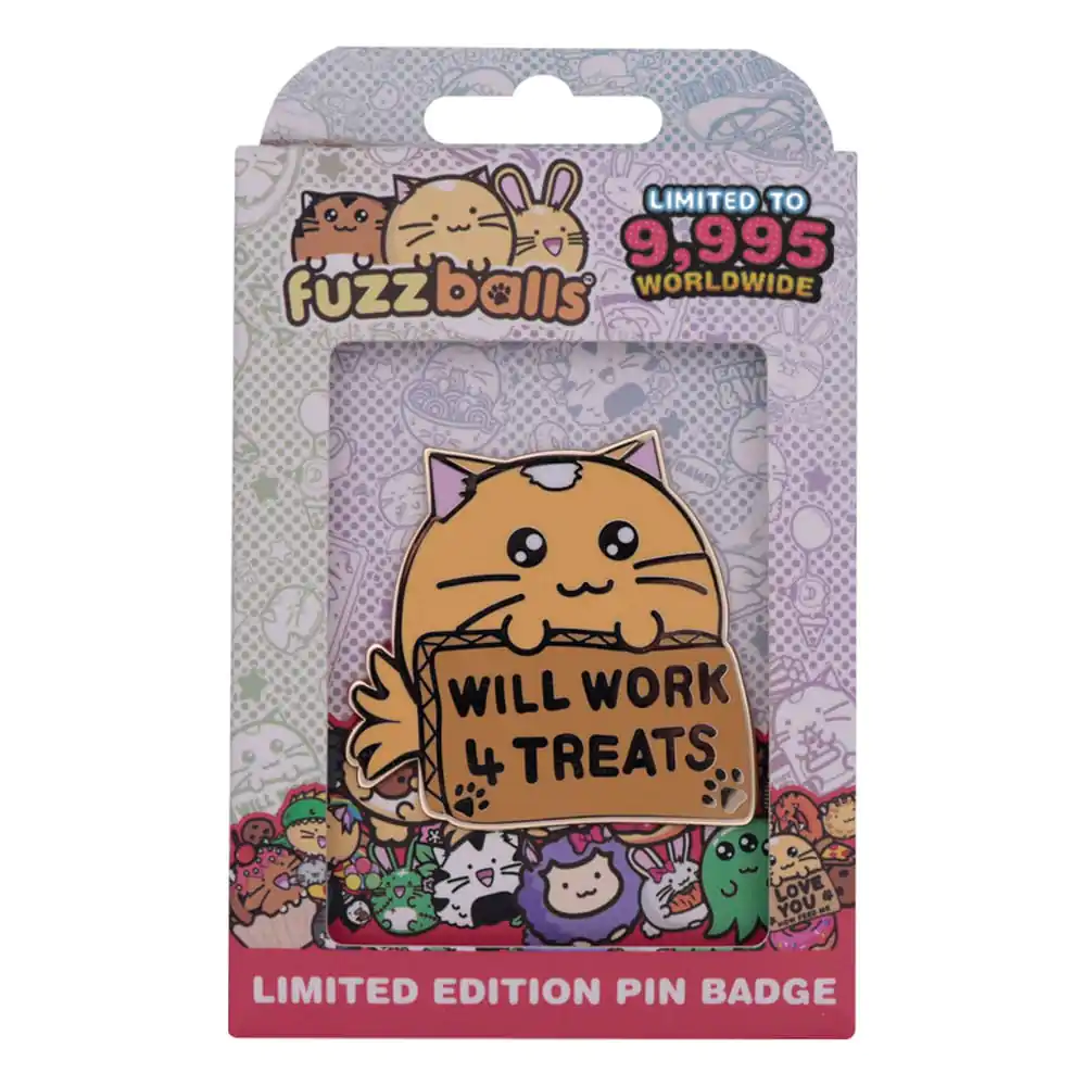 Fuzzballs Pin Badge Whisky Will Work 4 Treats limitovaná edice fotografii produktu