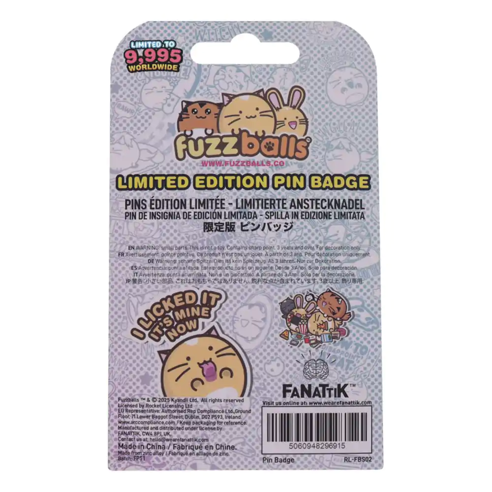 Fuzzballs Pin Badge Whisky Will Work 4 Treats limitovaná edice fotografii produktu