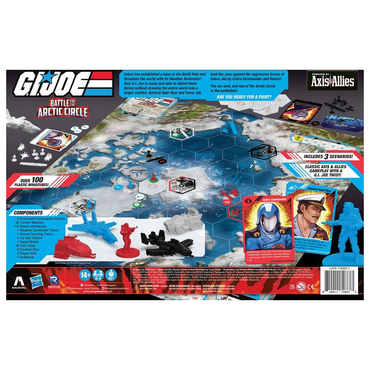 G.I. Joe desková hra Battle for the Arctic Circle poháněno Axis & Allies English Version fotografii produktu