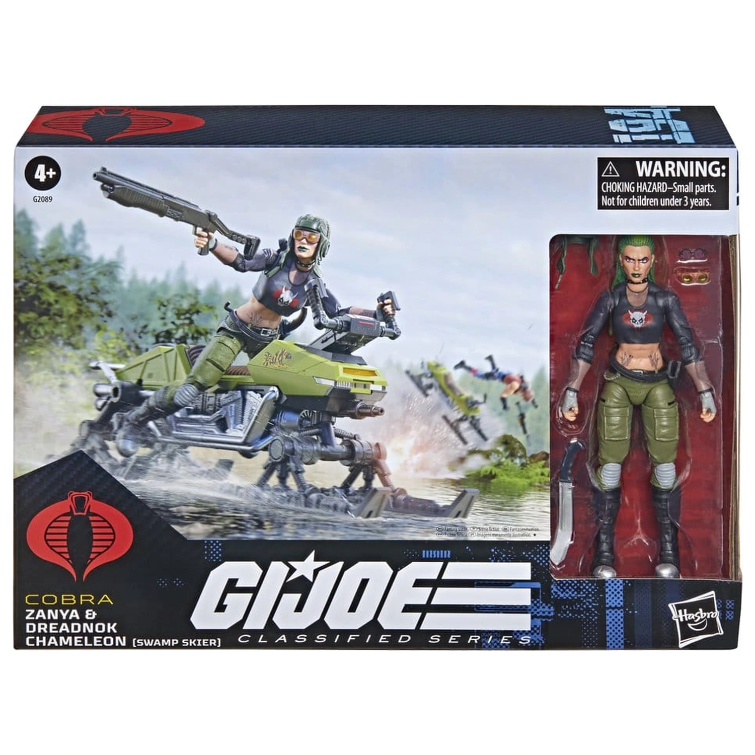 G.I. Joe Classified Series Akční figurka a vozidlo Sada #194 Zanya a Dreadnok Chameleon (Swamp Skier) 15 cm fotografii produktu