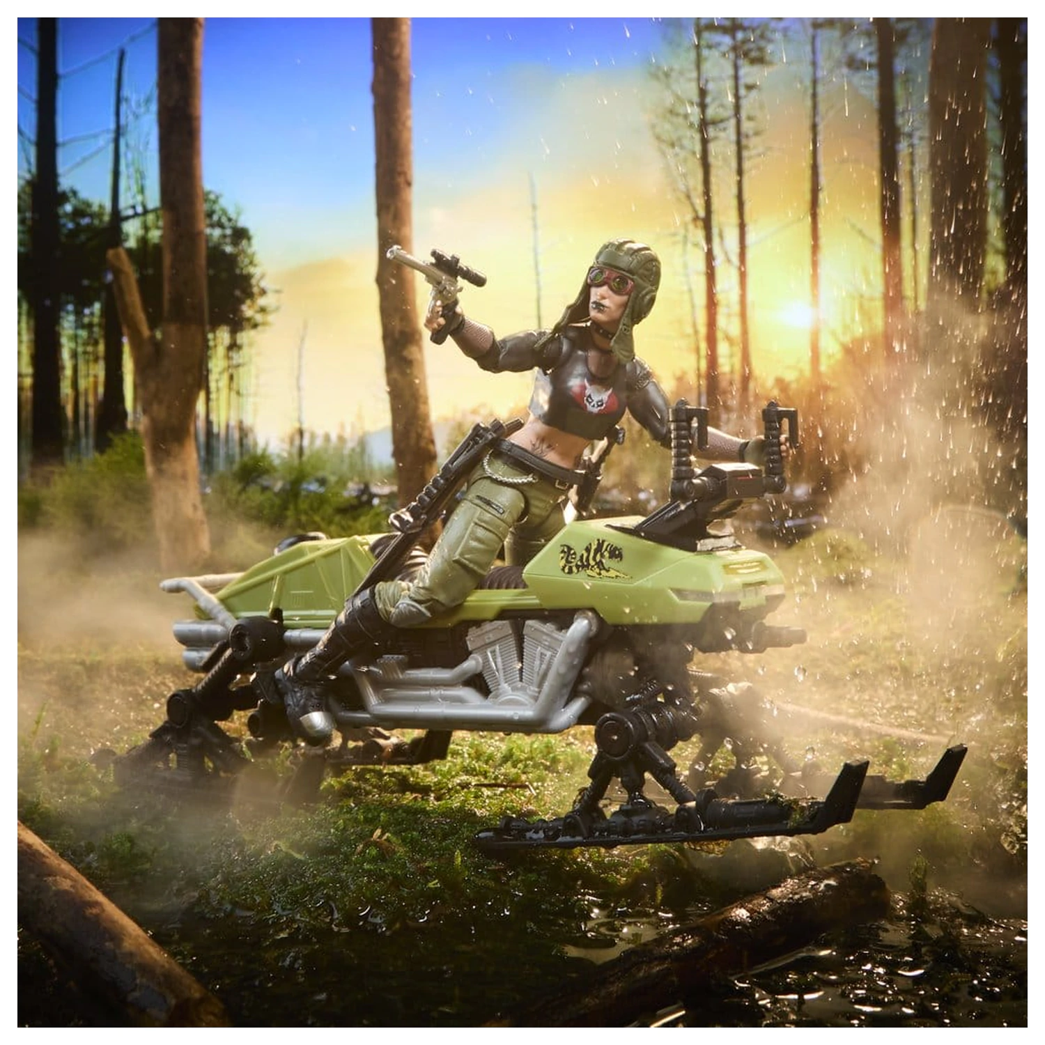 G.I. Joe Classified Series Akční figurka a vozidlo Sada #194 Zanya a Dreadnok Chameleon (Swamp Skier) 15 cm fotografii produktu