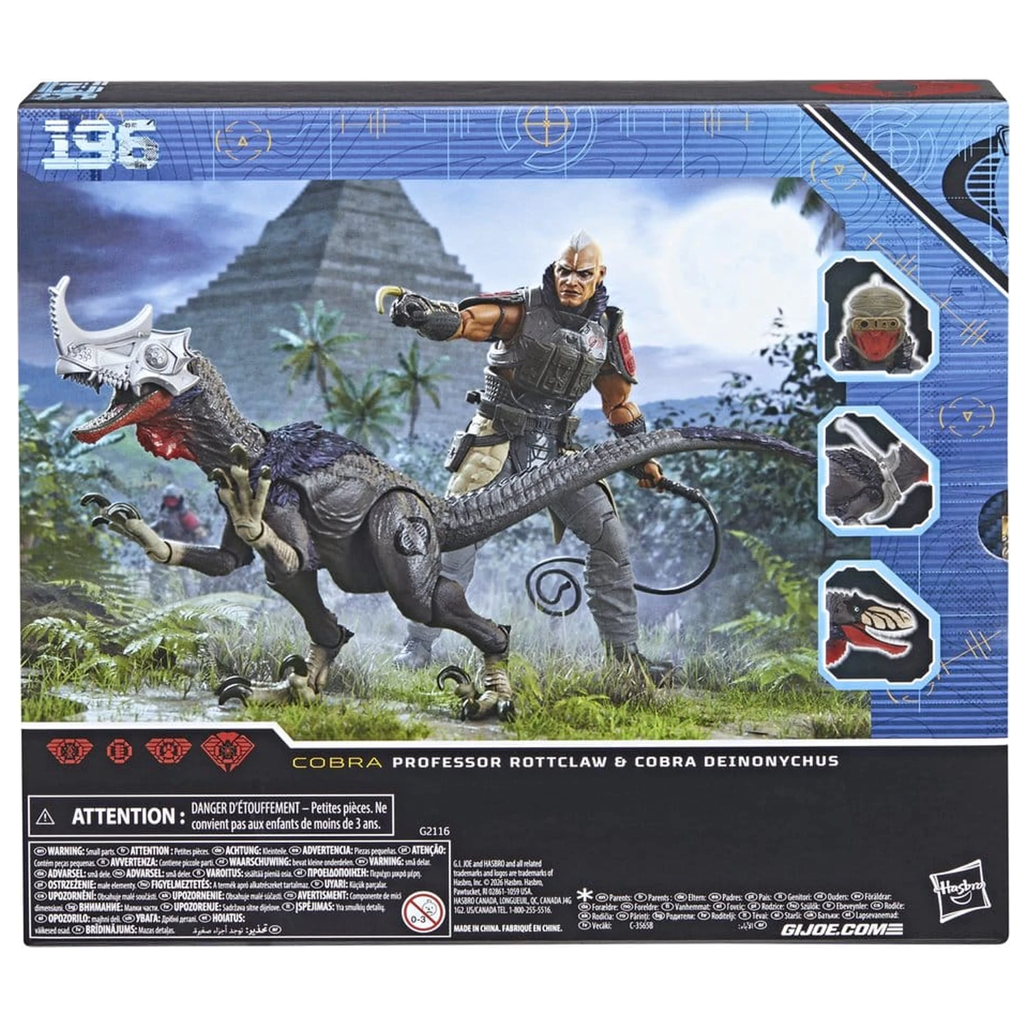 G.I. Joe Classified Series Akční figurka 2-balení #196 Professor Rottclaw & Cobra Deinonychus 15 cm fotografii produktu