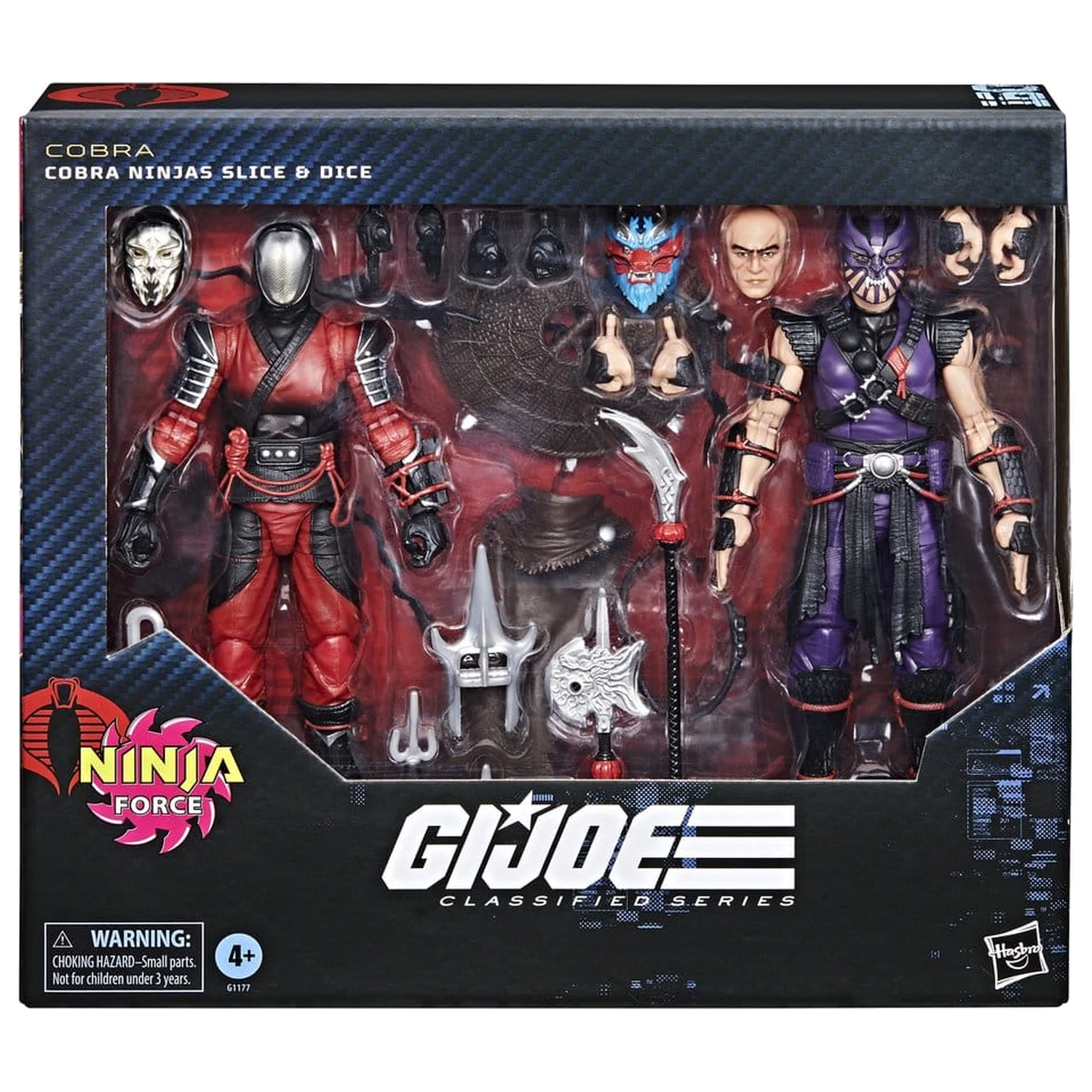 G.I. Joe Classified Series akční figurky 2-pack #160 Cobra Ninjas Slice & Dice 15 cm fotografii produktu