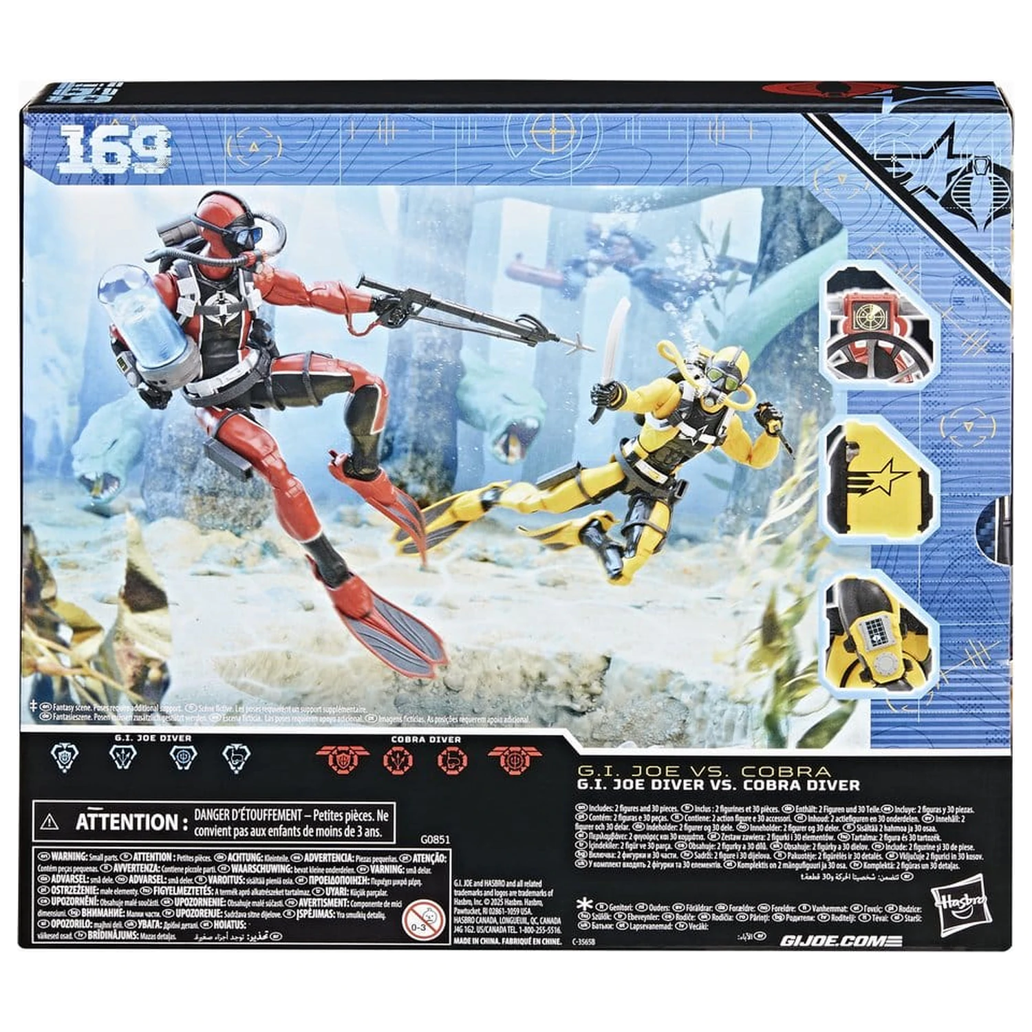 G.I. Joe Classified Series Akční figurky 2-Pack #169 G.I. Joe Diver vs. Cobra Diver 15 cm fotografii produktu